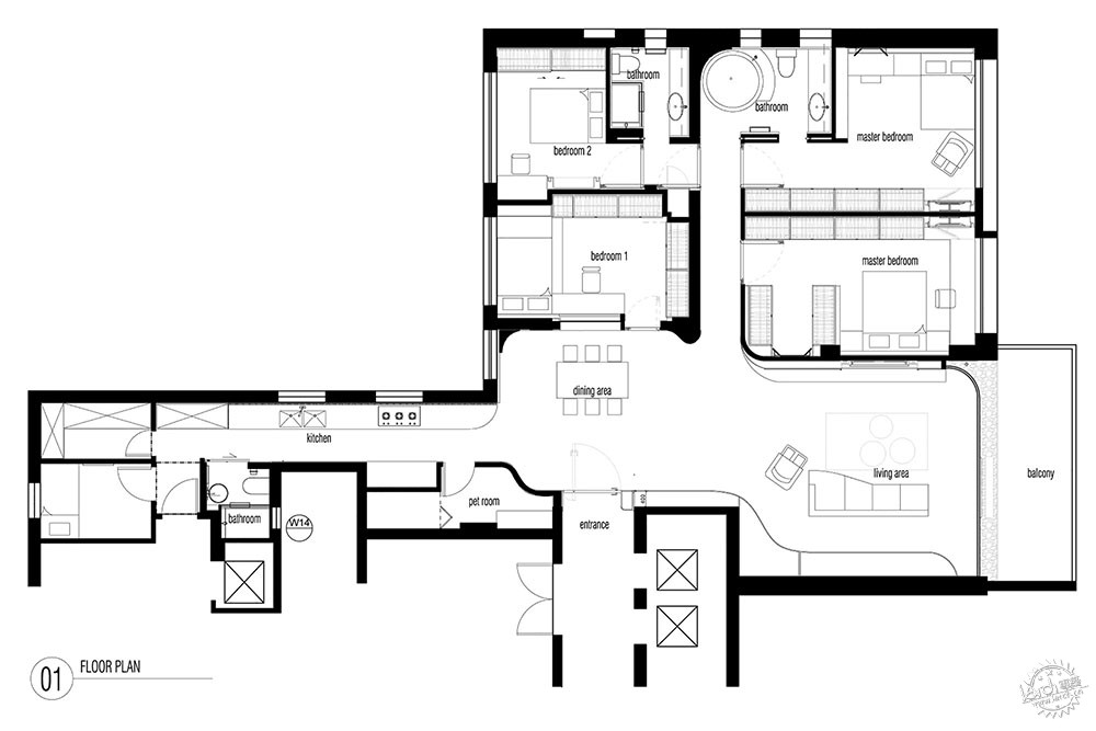 ˾ͽε˽סլ/ NC Design & Architecture18ͼƬ