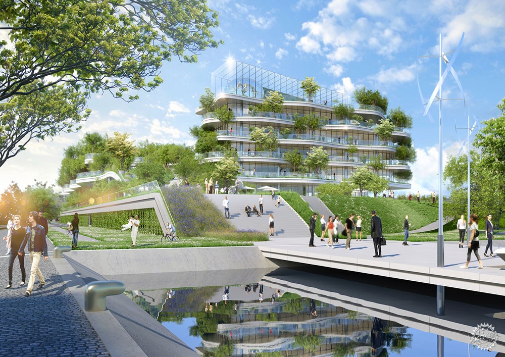 一座充满绿色能量的生态乌托邦-办公建筑|总部-专筑网