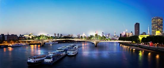 Thomas HeatherwickƵ׶ػ԰/Thomas Heatherwick Designs Garden Bridge...4ͼƬ