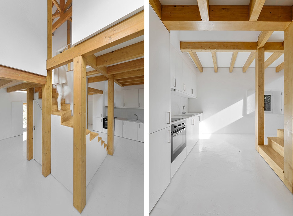 Wood Structure Inside Stone Walls / Corpo Atelier5ͼƬ