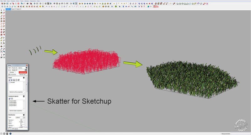 SketchUp & SkatterݵȾͼ13ͼƬ