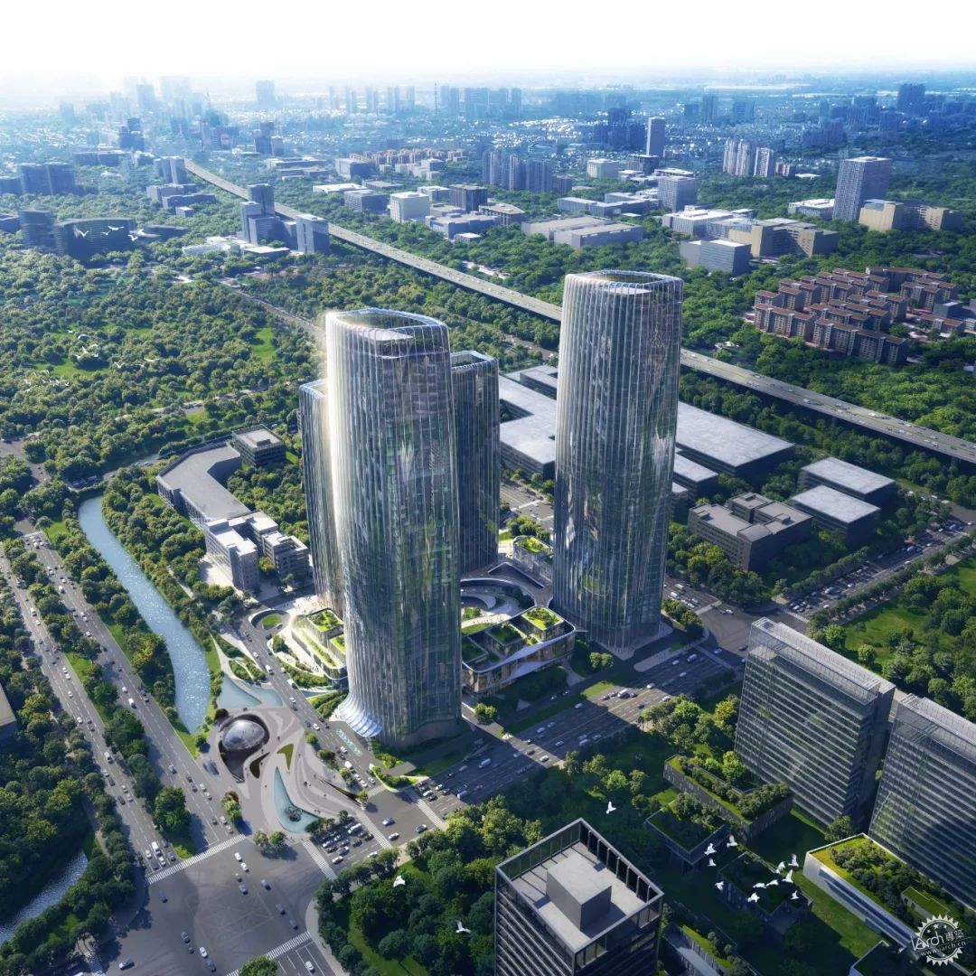 广州广开·云汇科技金融中心，两座双子塔构筑城市新地标第3张图片