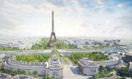 埃菲尔铁塔，巴黎新绿轴的中心
