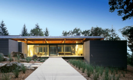 Steel and glass home in Napa Wine Country